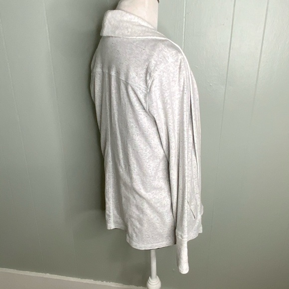 Talbots Light Gray Terry Cardigan With Pockets M - Picture 5 of 16